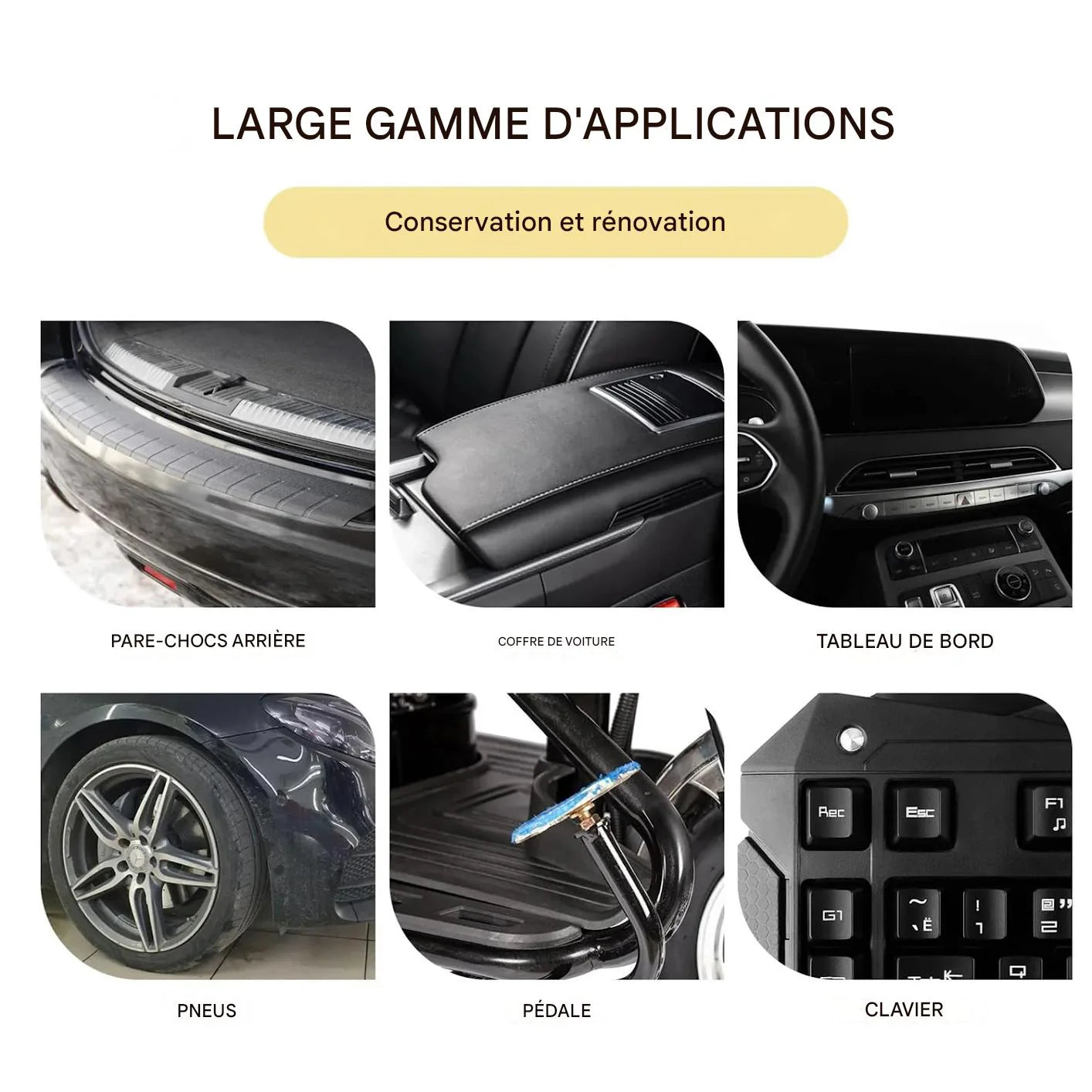 Revêtement Restaurateur de Plastique – Rayhong Crystal Coating (30ml) Lot de 2 boites au prix de 1