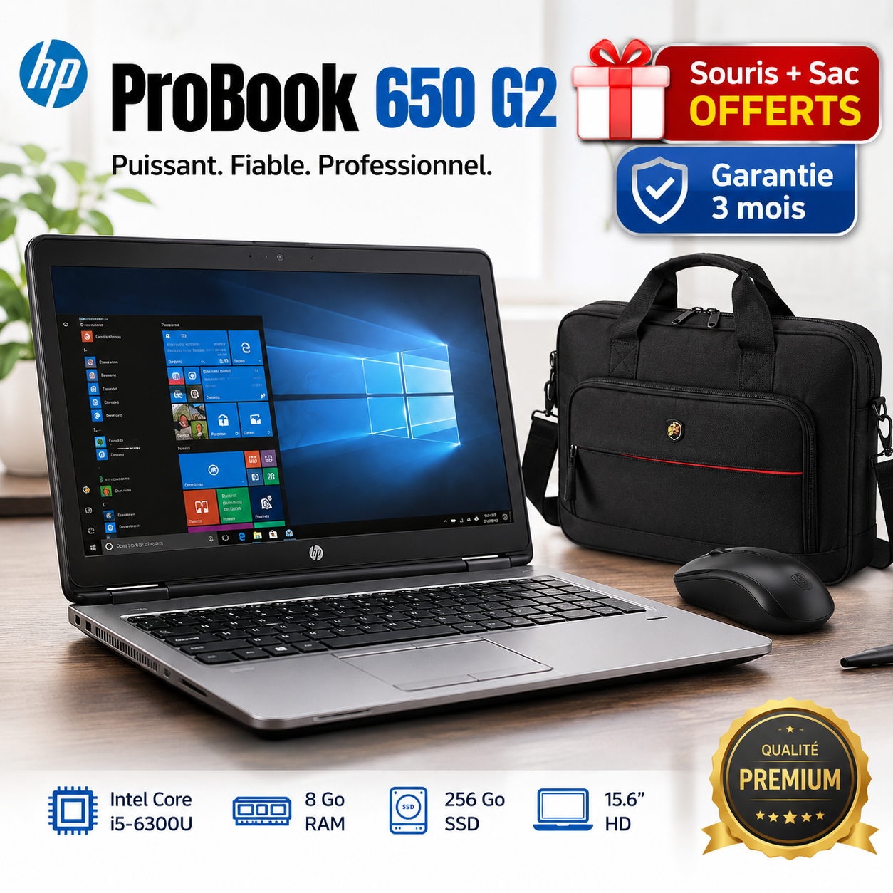 PC professionnel HP ProBook 650 G2 Core i5 venu