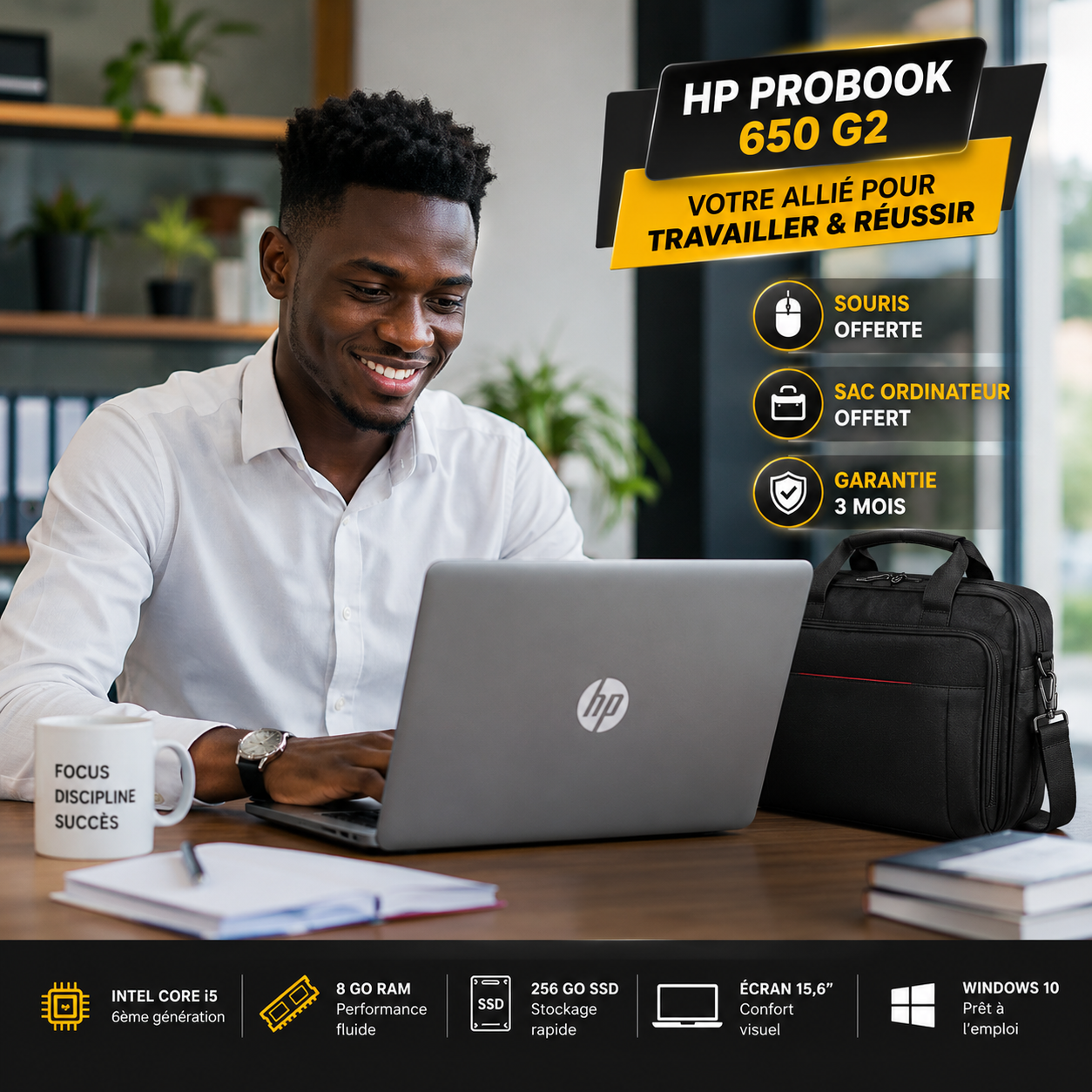 PC professionnel HP ProBook 650 G2 Core i5 venu