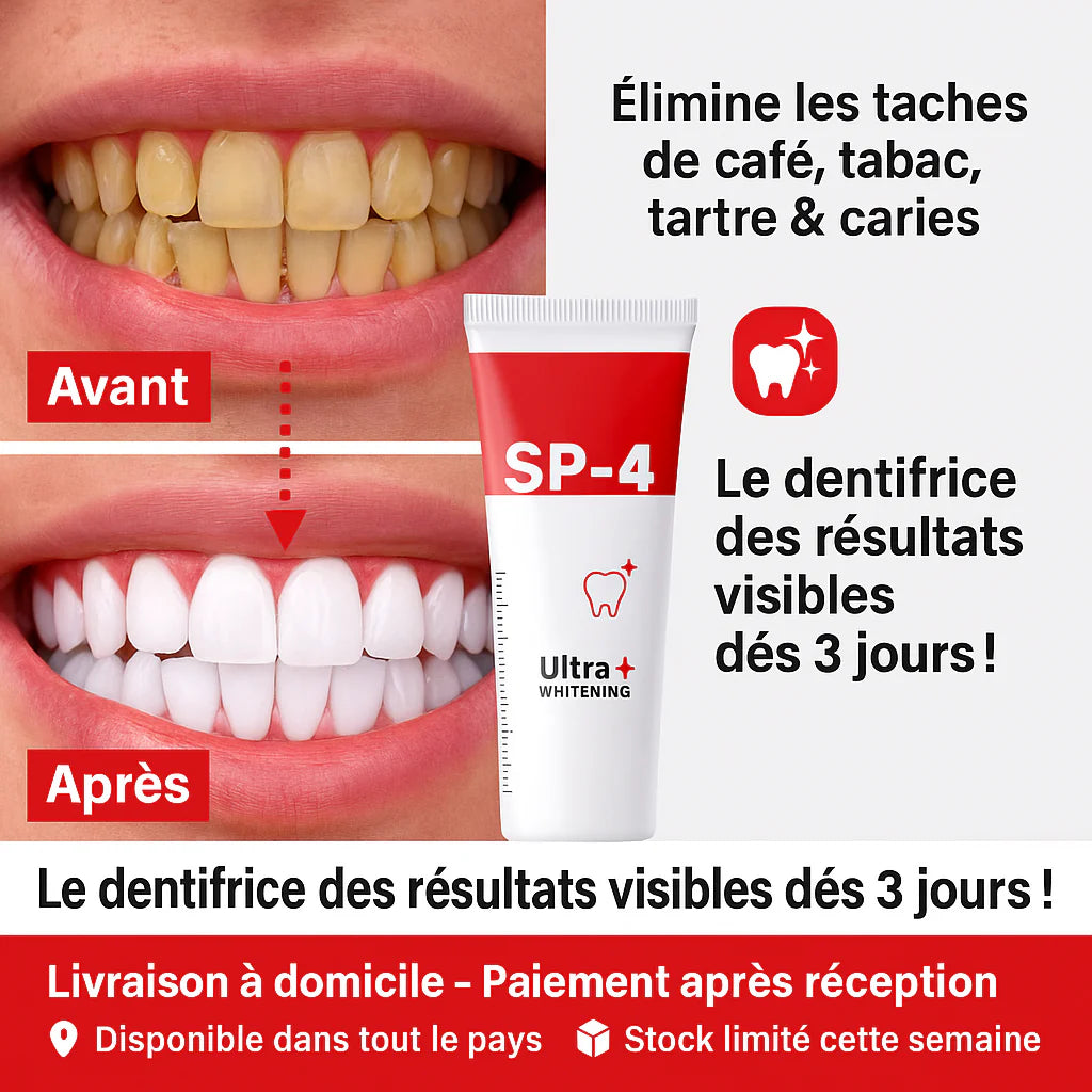 Dentifrice blanchissant probiotique Gestion de la santé bucco-dentaire(Élimine des années de taches)