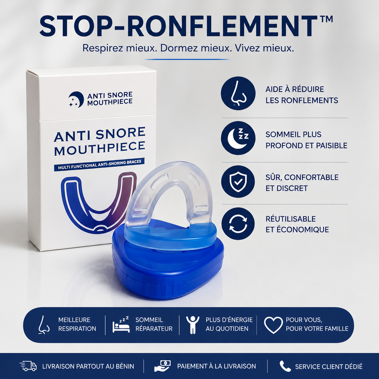 STOP-RONFLEMENT™: un sommeil sans déranger