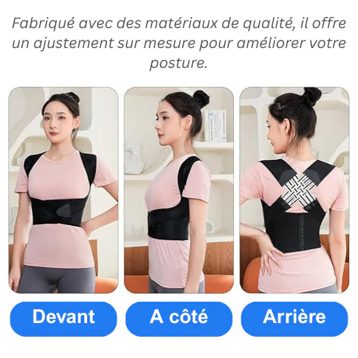 PostuPro™ : Correcteur de Posture Ajustable pour Hommes et Femmes