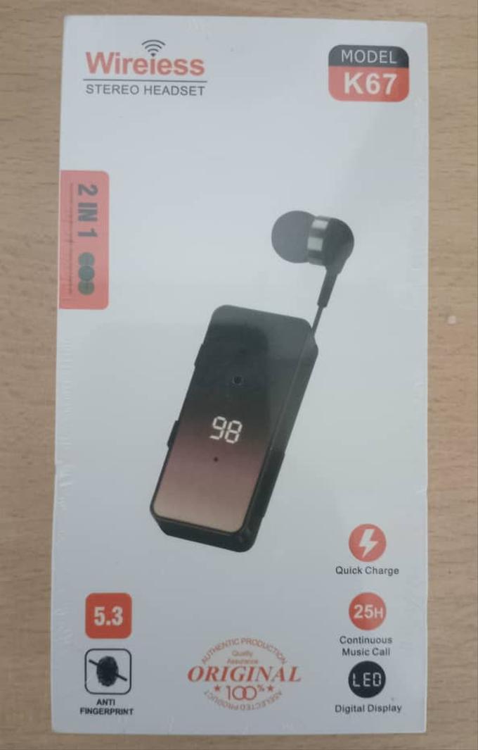 Oreillettes intelligentes Bluetooth 5.3 Original K67 à vibration lors des Appels