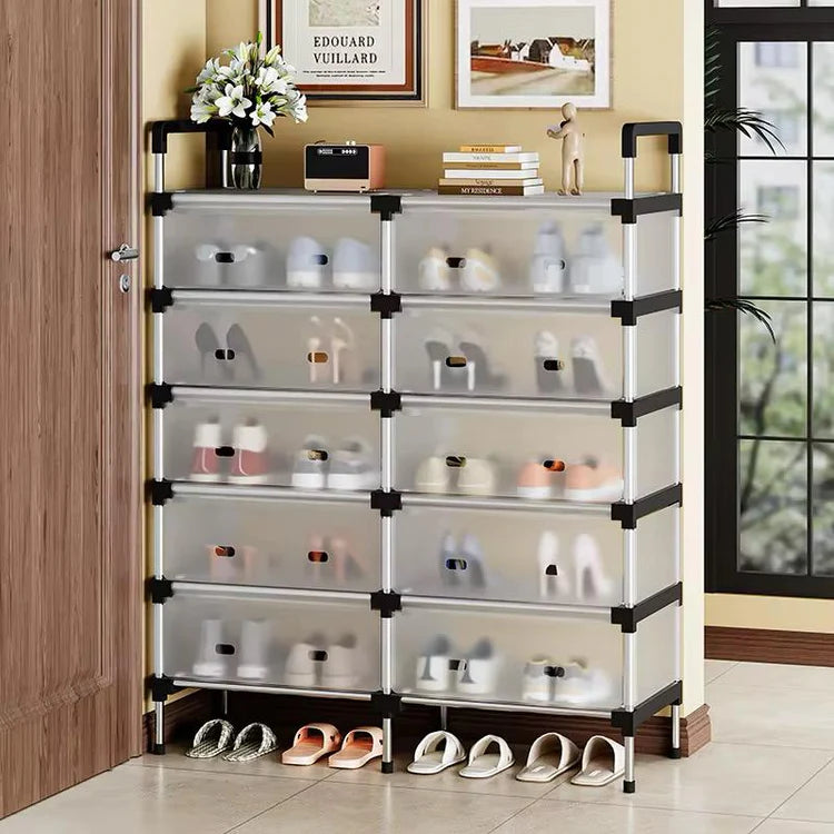 Étagère de rangement anti-poussière pour chaussures
